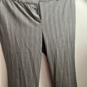 Lane Bryant Gray Pinstripe Trousers